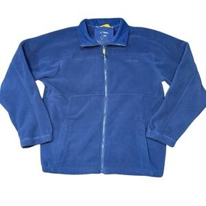 L.L. Bean‎ Men's Navy Fleece Full Zip Jacket Size M Reg Medium